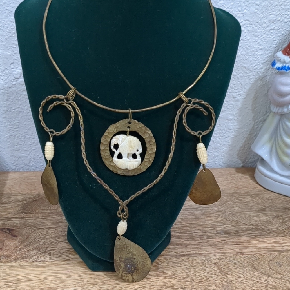 Vintage Brass Necklace